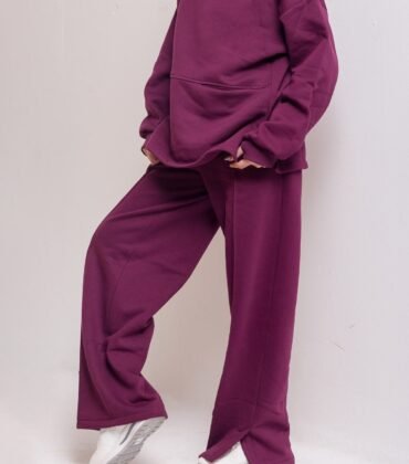 Purple relaxed pants