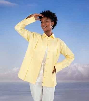 Stitched Shirt in Yellow